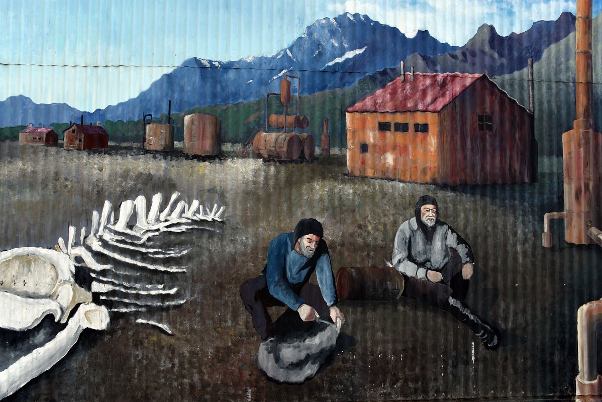 10C Mural Of Punta Arenas Seafaring History By Proyecto Fodart 2013 With Painter Luis Perez Lopez Along Avenida Costanera Waterfront Area Of Punta Arenas Chile
